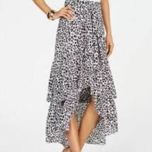 🧡 Thalia Sodi Women's  Maxi Skirt animal print Large